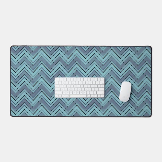 Motif chevron bleu (Clavier et souris)