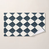 Motif Chevron Bleu Nordique (Serviette à main)