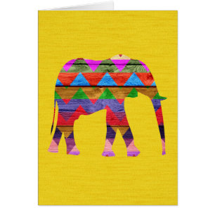 Motif Chevron Elephant #2