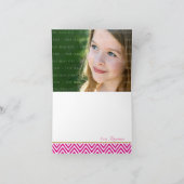 MOTIF CHEVRON GRAS rose or replié MERCI (Intérieur)