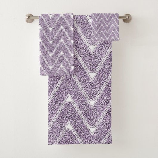 Motif chevron lilas poussiéreux (En situation)