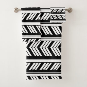 Motif Chevron noir et blanc