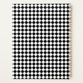 Motif Chevron Noir et Blanc Uni Standard (Dos)