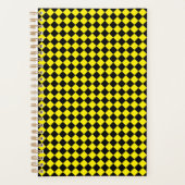 Motif Chevron noir et jaune uni petit (Devant)