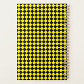 Motif Chevron noir et jaune uni petit (Dos)