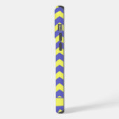 Motif Chevron Personnalisable Jaune Clair Bleu (Côté gauche)