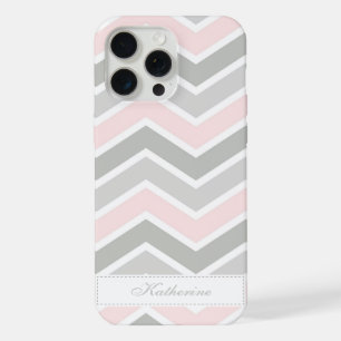 Motif Chevron rose et gris Zigzag