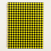 Motif Chevron Standard Noir et Jaune Uni (Devant)