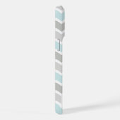 Motif Chevron Zigzag Bleu et Gris (Côté droit)