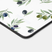 Motif chic aquarelle Monogramme Nom Vert Olive (Coin)