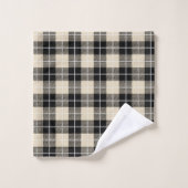 Motif chic de plaid de tartan de chameau de (Gant de toilette)