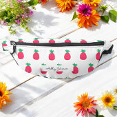 Motif chic rose blanc ananas