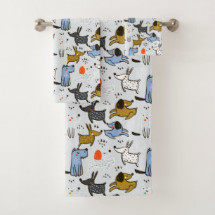 Motif chien mignon Doodle