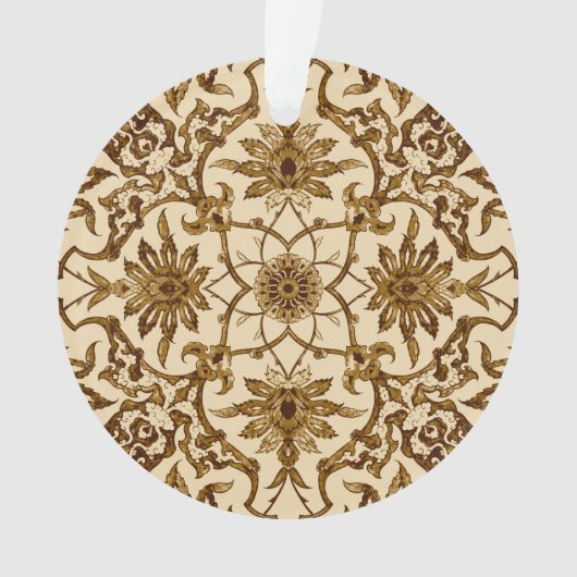 Motif chinois Art Nouveau - Brown et beige (devant)