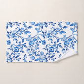 Motif Chinoiserie Bleu (Serviette à main)