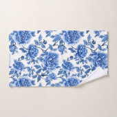 Motif Chinoiserie Bleu (Serviette à main)