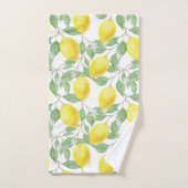 Motif citron (Serviette à main)