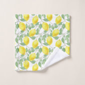 Motif citron (Gant de toilette)