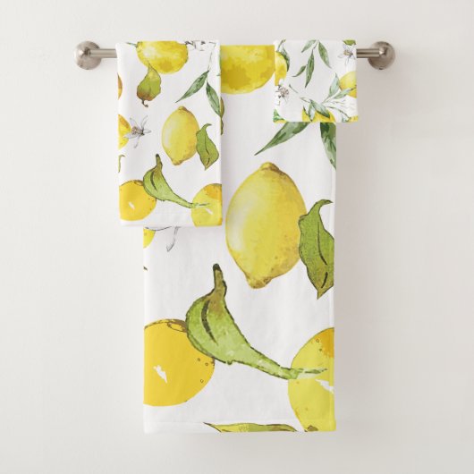 Motif citron aquarelle (En situation)