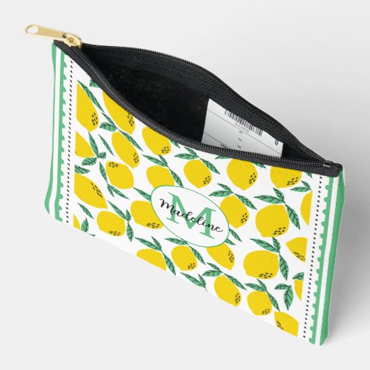 Motif citron avec sac à coudre Monogram (Ouvrir)