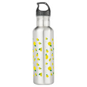 Motif citron Imprimer Bouteille d'eau en acier ino (Dos)