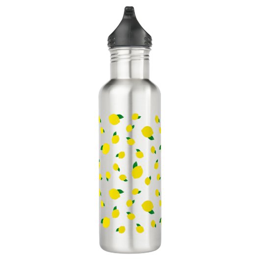 Motif citron Imprimer Bouteille d'eau en acier ino (Droite)
