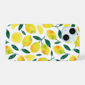 Motif citron jaune aquarelle (Verso Horizontal)