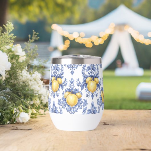 Motif Citron Méditerranéen (Mariage (pivoté))