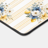 Motif Citron Méditerranéen Bleu (Coin)