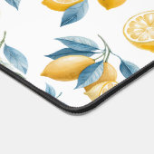 Motif Citron Méditerranéen Bleu (Coin)