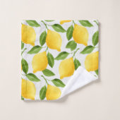 Motif citrons aquarelle (Gant de toilette)