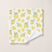 Motif citrons aquarelles (Gant de toilette)