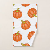 motif citrouille (Serviette à main)