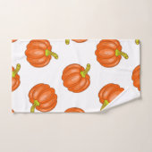motif citrouille (Serviette à main)