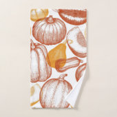 motif citrouille (Serviette à main)