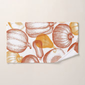 motif citrouille (Serviette à main)