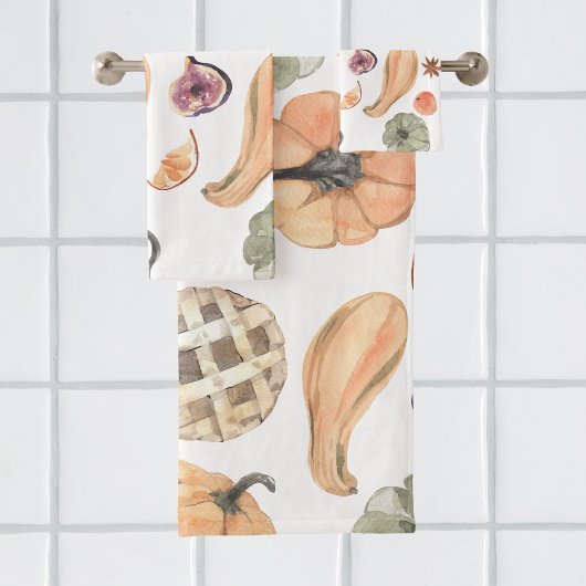 Motif Citrouille couleur aquarelle | Vibes d'autom