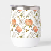 Motif Citrouille d'aquarelle d'automne (Droite)