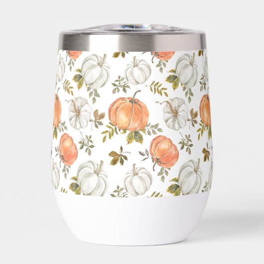 Motif Citrouille d'aquarelle d'automne (Avant)