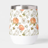 Motif Citrouille d'aquarelle d'automne (Arrière)