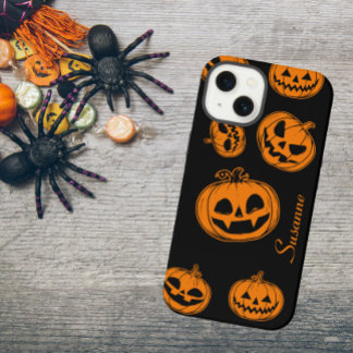 Motif Citrouille Halloween Téléphone 15 Coque