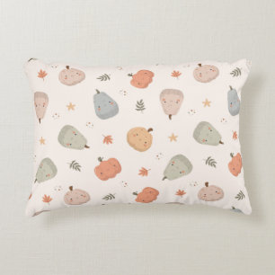 Motif Citrouille Happy Cute - Coussin Accent