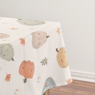 Motif Citrouille Happy Cute - Nappe