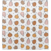 Motif Citrouille moderne - Rideau de douche (Devant)