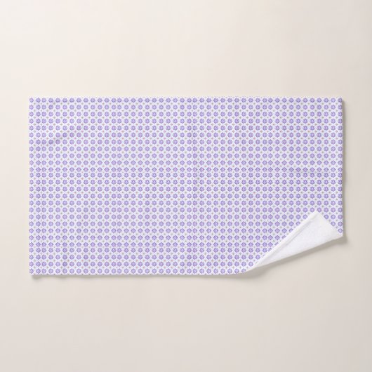 Motif classique à fleurs violettes (Serviette à main)