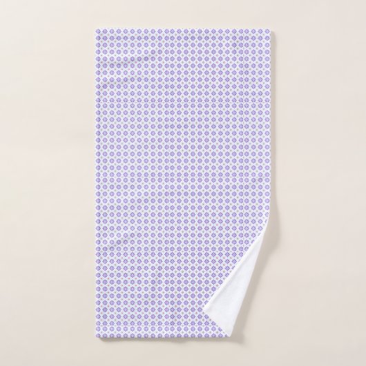 Motif classique à fleurs violettes (Serviette à main)