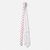 Motif classique à points Polka rouges sur Cravate  (Dos)