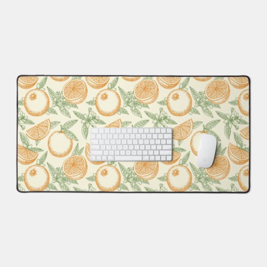 Motif classique aux fruits orange (Clavier et souris)