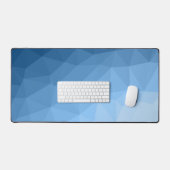 Motif classique bleu géométrique en maillage sombr (Clavier et souris)