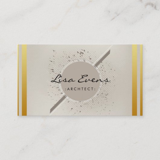 Motif classique Chevron Carte de visite subtil (Devant)